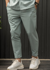 HENRY CLOTHING - Ανδρικό ανοιξιάτικο παντελόνι - βεραμάν 8-102