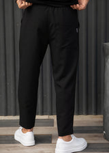 HENRY CLOTHING - Ανδρικό φθινοπωρινό παντελόνι - Μαύρο 8-140