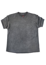 Αντρική κοντομάνικη μπλούζα Vinyl Art Clothing - 82520-01 - premium washed oversized tee  μαύρο