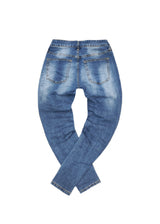 GUF CLOTHING Ανδρικό τζιν παντελόνι basic slim fit μπλε 8864