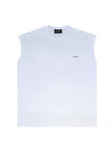 VINYL ART CLOTHING Ανδρική αμάνικη μπλούζα λευκή Sleeveless Oversized Tee 89520-02