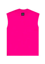 VINYL ART CLOTHING Ανδρική αμάνικη μπλούζα φούξια Sleeveless Oversized Tee 89520-03