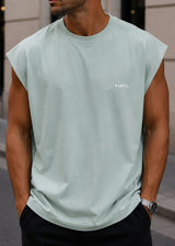 VINYL ART CLOTHING Ανδρική αμάνικη μπλούζα μέντα Sleeveless Oversized Tee 89520-07
