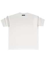 HENRY CLOTHING Ανδρική κοντομάνικη μπλούζα λευκή 9-030-white