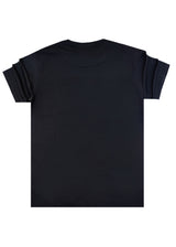 Ανδρική κοντομάνικη μπλούζα Henry clothing 9-036 μαύρη