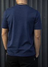 Ανδρική κοντομάνικη μπλούζα Henry clothing 9-133-μπλε