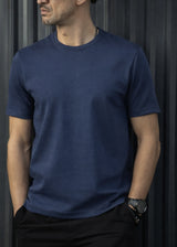 Ανδρική κοντομάνικη μπλούζα Henry clothing 9-133-μπλε