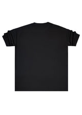 HENRY CLOTHING Ανδρική κοντομάνικη μπλούζα μαύρη 9-134-black