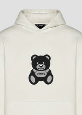 Ανδρικό φούτερ με κουκούλα Vinyl Art Clothing-91919-01-puff Teddy hoodie regular fit -white