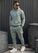Ανδρική φόρμα cargo Henry Clothing - 6-705 - cargo pants μέντα