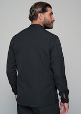 Ανδρικό μακρυμάνικο πουκάμισο μάο Ben Tailor - BENT.1138 - MONACO mao shirt μαύρο