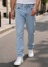 BEN TAILOR Ανδρικό παντελόνι τζιν μπλε ανοιχτό Base Line BENT.1617-denim