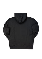 Ανδρική ζακέτα φούτερ με κουκούλα Two Brothers clothing -BF-25910-basic logo zip-up hoodie -black