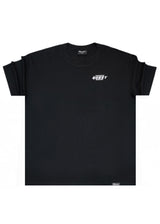 QUEST CLOTHING Ανδρική κοντομάνικη μπλούζα μαύρη DOB BL-18