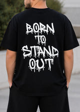 QUEST CLOTHING Ανδρική κοντομάνικη μπλούζα μαύρη BTSO BL-06