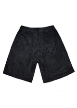 TWO BROTHERS Ανδρική βερμούδα μαύρη Terry Cloth BT-26780-black