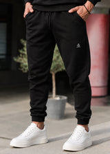 TONY COUPER Ανδρική φόρμα regular fit Black Cube - Μαύρη F27/1