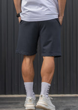 Ανδρική βερμούδα φούτερ Henry Clothing - 6-702 - relaxed fit shorts γκρι σκούρο