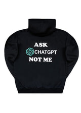 CLOSE SOCIETY - Ανδρικό φούτερ με κουκούλα Ask Chatgpt  - Μαύρο CLHD27-130