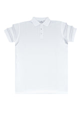 GUF CLOTHING Κοντομάνικη μπλούζα τύπου πόλο λευκή Slim Fit CP2200-2
