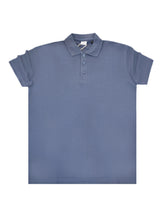 Κοντομάνικη μπλούζα τύπου πόλο GUF-CP2200-basic polo slim fit tee indigo