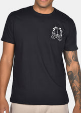 TWO BROTHERS Ανδρική κοντομάνικη μπλούζα μαύρη Gatos CT-26210-black