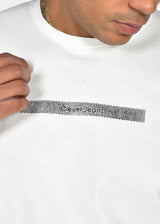 CLEVER CLOTHING Ανδρική κοντομάνικη μπλούζα λευκή Clever Jeans CT-26270-white