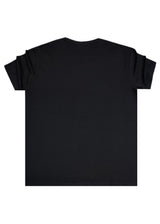 CLEVER CLOTHING Ανδρική κοντομάνικη μπλούζα μαύρη Premium Garment Supply CT-26290-black