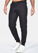 CLEVER Ανδρική φόρμα ανοιξιάτικη μαύρη simple jogger pants CT-26620-black