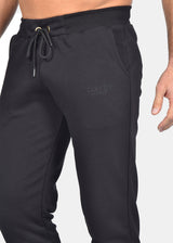 CLEVER Ανδρική φόρμα ανοιξιάτικη μαύρη simple jogger pants CT-26620-black