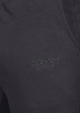 CLEVER Ανδρική φόρμα ανοιξιάτικη μαύρη simple jogger pants CT-26620-black
