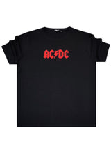 CLEVER CLOTHING Ανδρική κοντομάνικη μπλούζα μαύρη AC/DC CT-26970-black