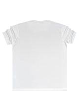 CLEVER CLOTHING Ανδρική κοντομάνικη μπλούζα λευκή AC/DC CT-26970-white