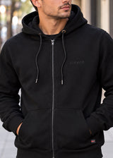 CLEVER Ανδρική μαύρη ζακέτα χωρίς χνούδι CT-26630-black