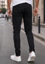 GUF CLOTHING - Ανδρικό τζιν παντελόνι Slim Fit - Μαύρο G-1097