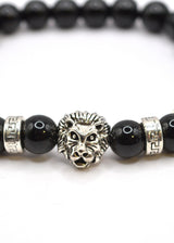 GUF CLOTHING Βραχιόλι μαύρο Lion GNG0216