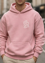 Ανδρικό φούτερ με κουκούλα Close society-HD26-600-pink hoodie regular fit