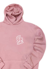 Ανδρικό φούτερ με κουκούλα Close society-HD26-600-pink hoodie regular fit