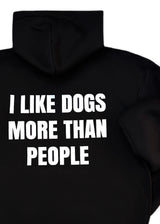 Ανδρικό φούτερ με κουκούλα Close society-HD26-904-black hoodie regular fit I Like Dogs