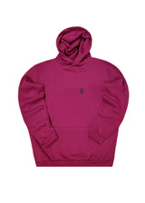 Ανδρικό φούτερ με κουκούλα Close society-HDS27-300-magenta hoodie regular fit