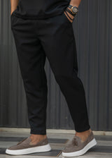 HENRY CLOTHING - Ανδρικό φθινοπωρινό σετ - Μαύρο 140-160-set