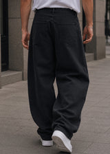 GUF CLOTHING - Ανδρικό παντελόνι Baggy Jean - Μαύρο JC7854N
