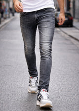 GUF CLOTHING Ανδρικό τζιν παντελόνι basic jeans slim fit γκρι JK3003