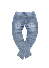Ανδρικό τζιν παντελόνι-GUF CLOTHING-JK3104-basic jeans slim fit μπλε