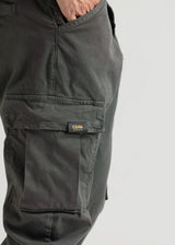 COSI JEANS - Ανδρικό παντελόνι μαύρο cargo elasticated - Cipresso 68-MUSSO