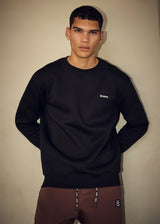 Ανδρικό μακρυμάνικο φούτερ Vinyl Art Clothing - 24242-01 - insignia sweatshirt regular fit μαύρο