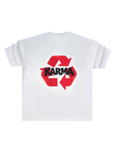 Ανδρική κοντομάνικη μπλούζα oversized Close society-STO-212-white-karma