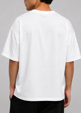 CLOSE SOCIETY - Ανδρικό oversized t-shirt - Λευκό STO-311