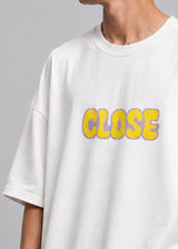CLOSE SOCIETY - Ανδρικό oversized t-shirt - Λευκό STO-313