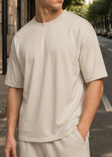 Close Society - Ανδρικό t-shirt Simple - Μπεζ STS26-10